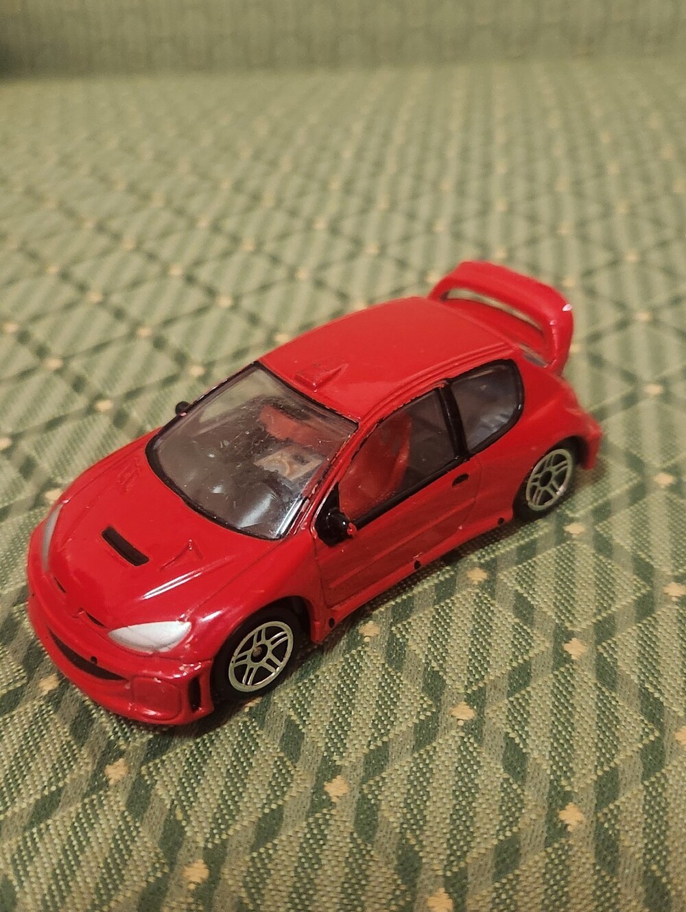 Realtoy Peugeot 206 WRC 2000 Red Die-Cast Sports Car Toy